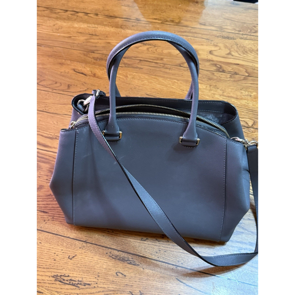 Kate Spade New York Tilden Place Pippa Leather Satchel Cloudcover $398 EXCELLENT - Picture 5 of 10